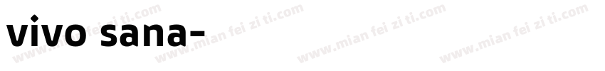 vivo sana字体转换